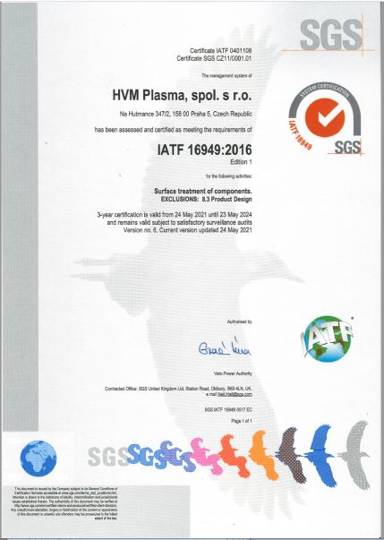 Certifikt ISO 9001:2008