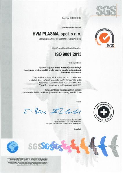 Certifikt ISO 16949:2002